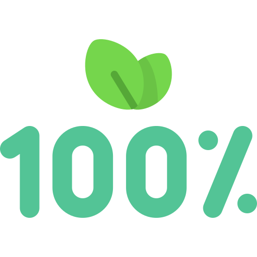 100% napisano blago zelenom bojom a dva lista svetlo zelenom